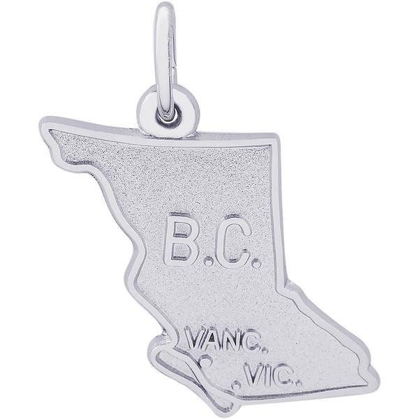 British Columbia Map Engravable