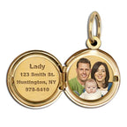 Saint Francis Of Assisi " Protect My Cat " Round Picture Locket
