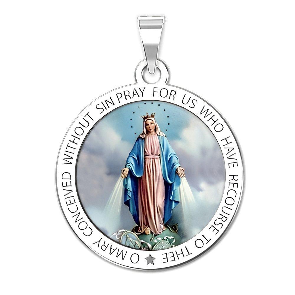 Miraculous Medal Round Color