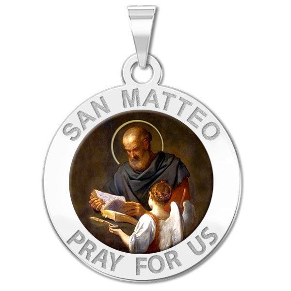 San Matteo Color Religious Medal