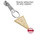 Ohio State University Buckeyes Flag Zipper Pull