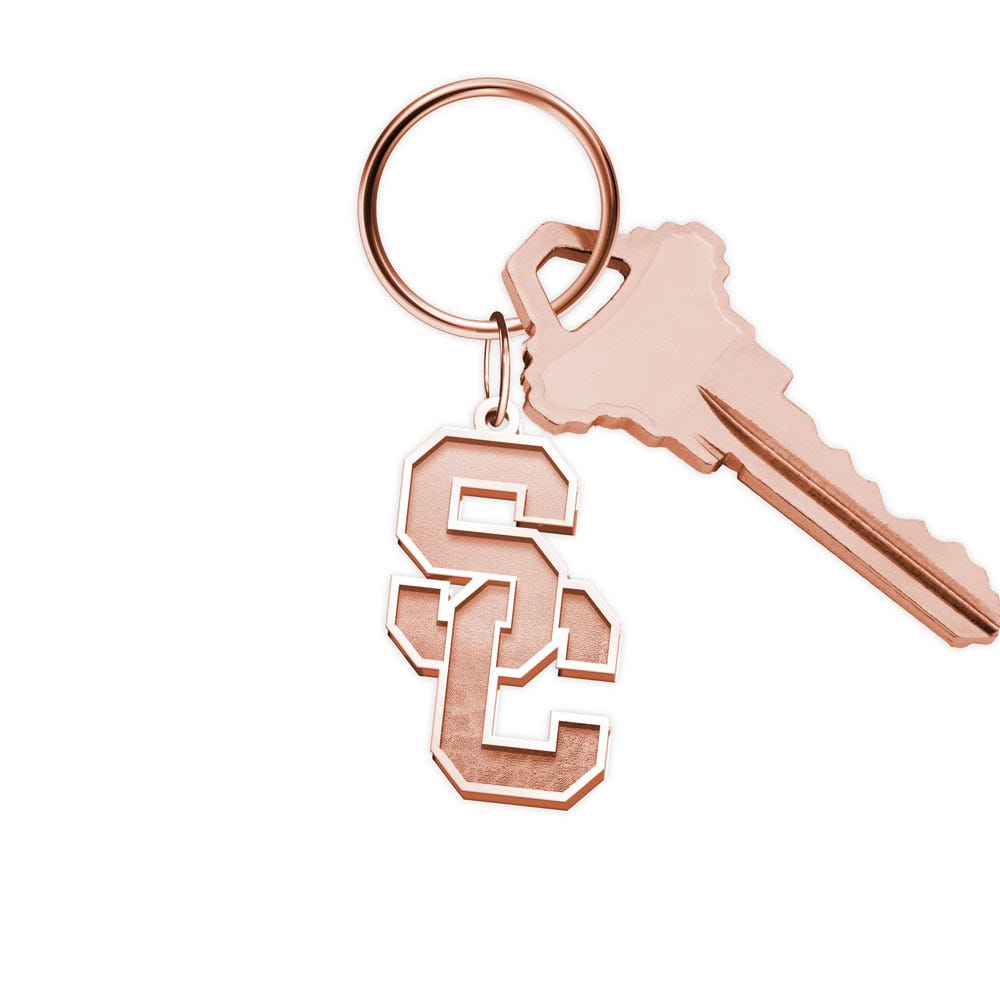 Usc Interlocking Sc Key Chain