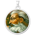 God Religious Round Medal "Color