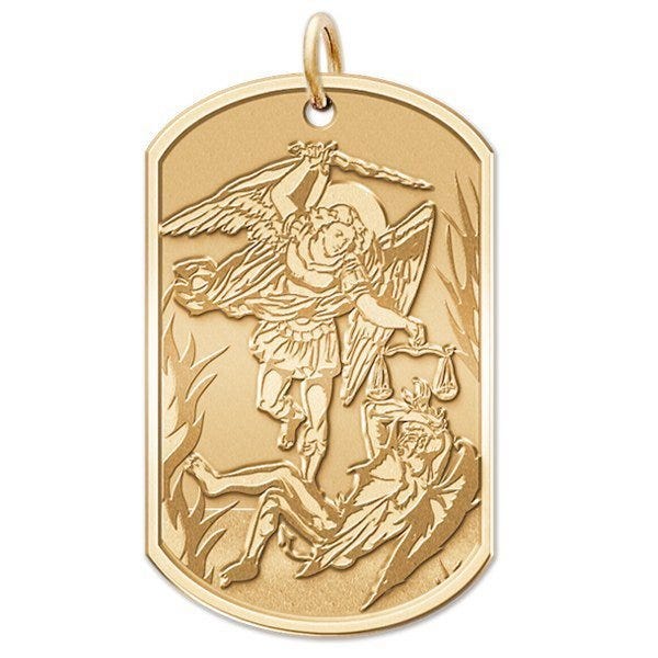 Saint Michael Dog Tag Medal