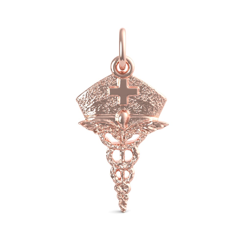 Nurses Hat Caduceus Charm(1138)