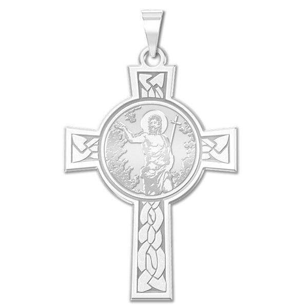 Saint John the Baptist Cross Religious Medal