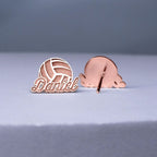 Personalized Volleyball Earrings
