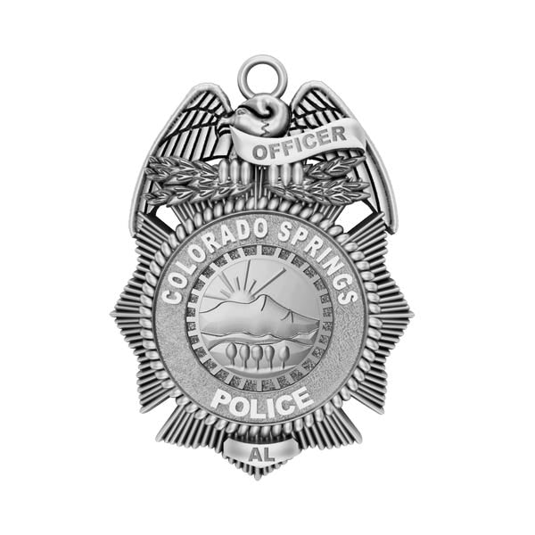 Personalized Colorado Springs Police Badge with Your Number