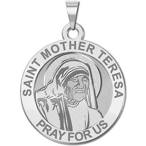 Saint Mother Teresa Religious Medal in Laser