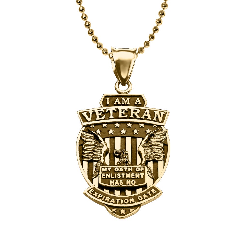 I am a Proud Veteran Pendant