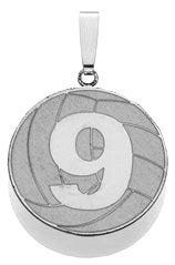 Custom Volleyball Pendant w/ Number