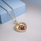 Premium Heart Encrusted Gemstone Necklace