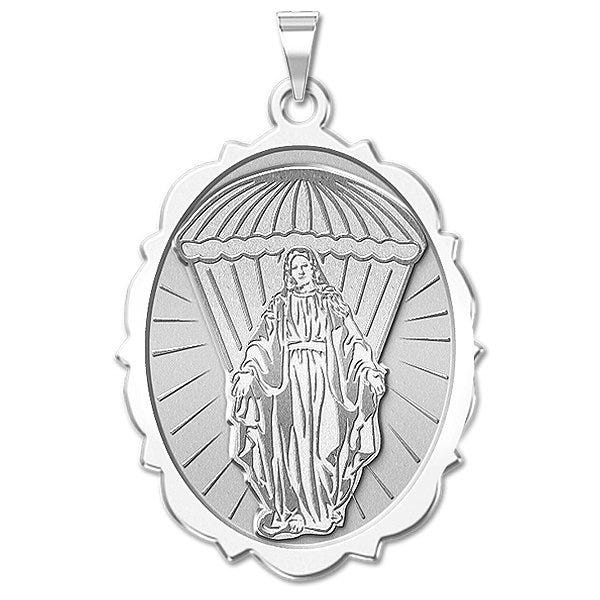 Virgin Mary Paratrooper Religious Medal
