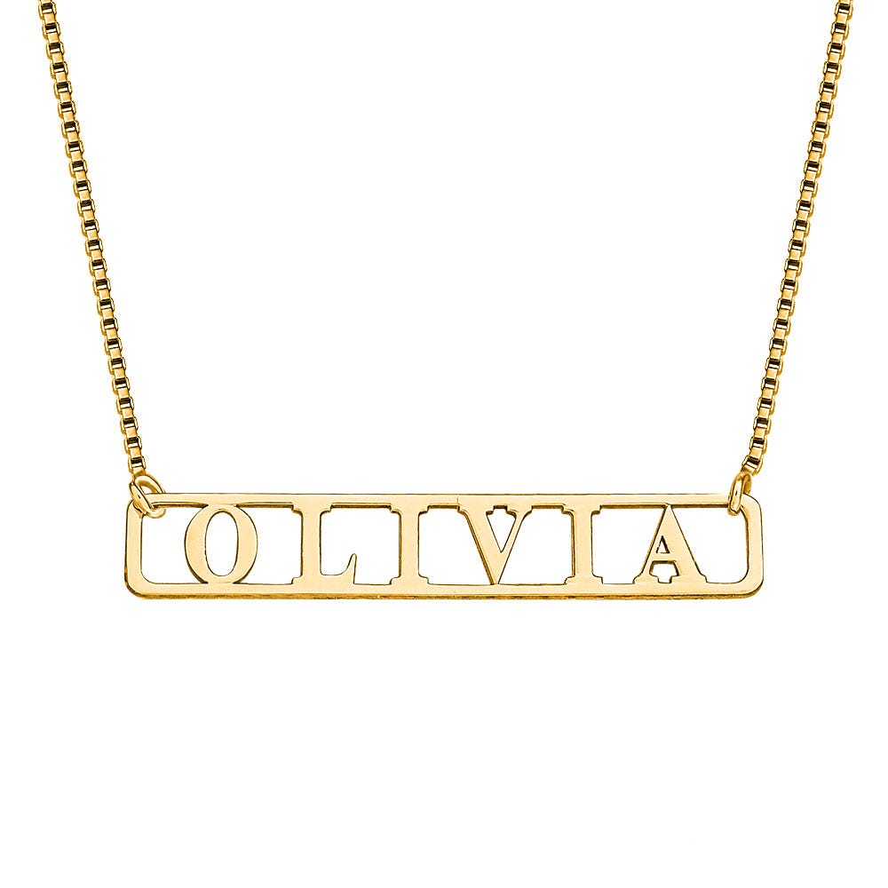 Name Bar Necklace