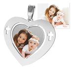 Heart Pendant with Cross Design