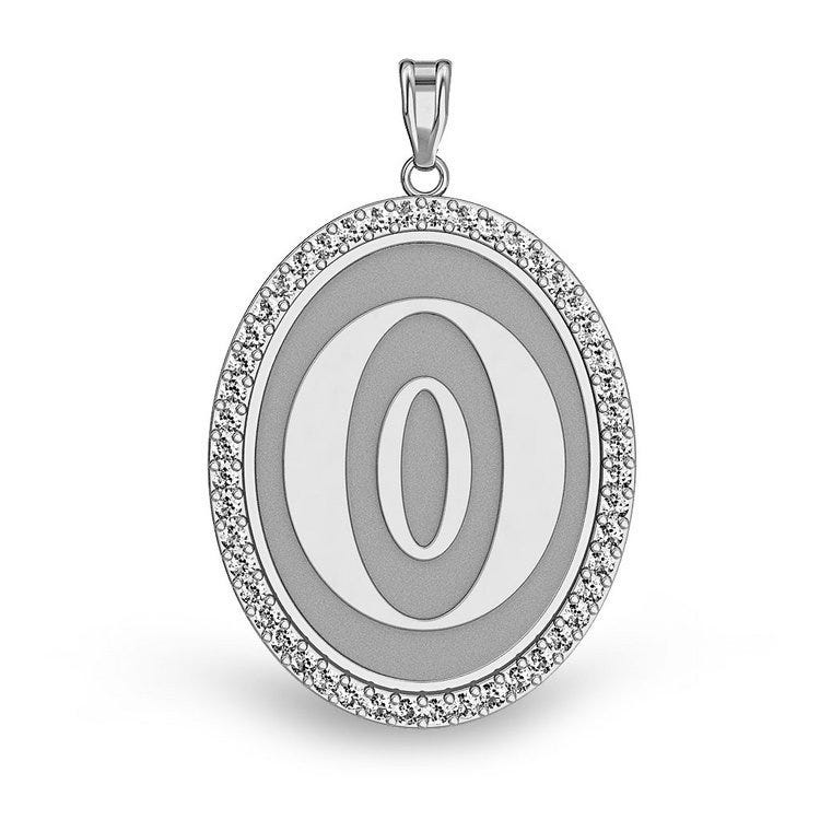 Oldenburg Horsebreeder Diamond Studded Horse Breed Oval Medal