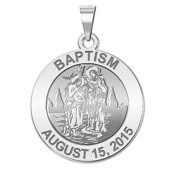 Personalized Baptism Religious Medal