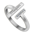 Exclusive Personalized Name Ring with Diamonds