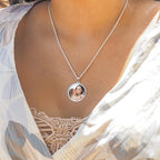 Round with Border Photo Pendant