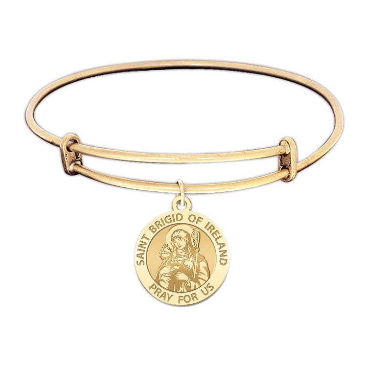 Saint Brigid Of Ireland Expandable Bracelet
