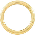 14K Yellow Gold Approx. 0.16 Inch Milgrain Comfort Wedding Band