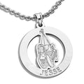 Running or Jogging Sneakers Cut-Out Pendant with Name
