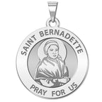 Saint Bernadette (Portrait) Round Religious Medal