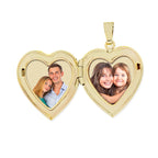 14K Yellow Gold Heart Army Picture Locket