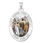 Saint John the Baptist Religious Medal "Color
