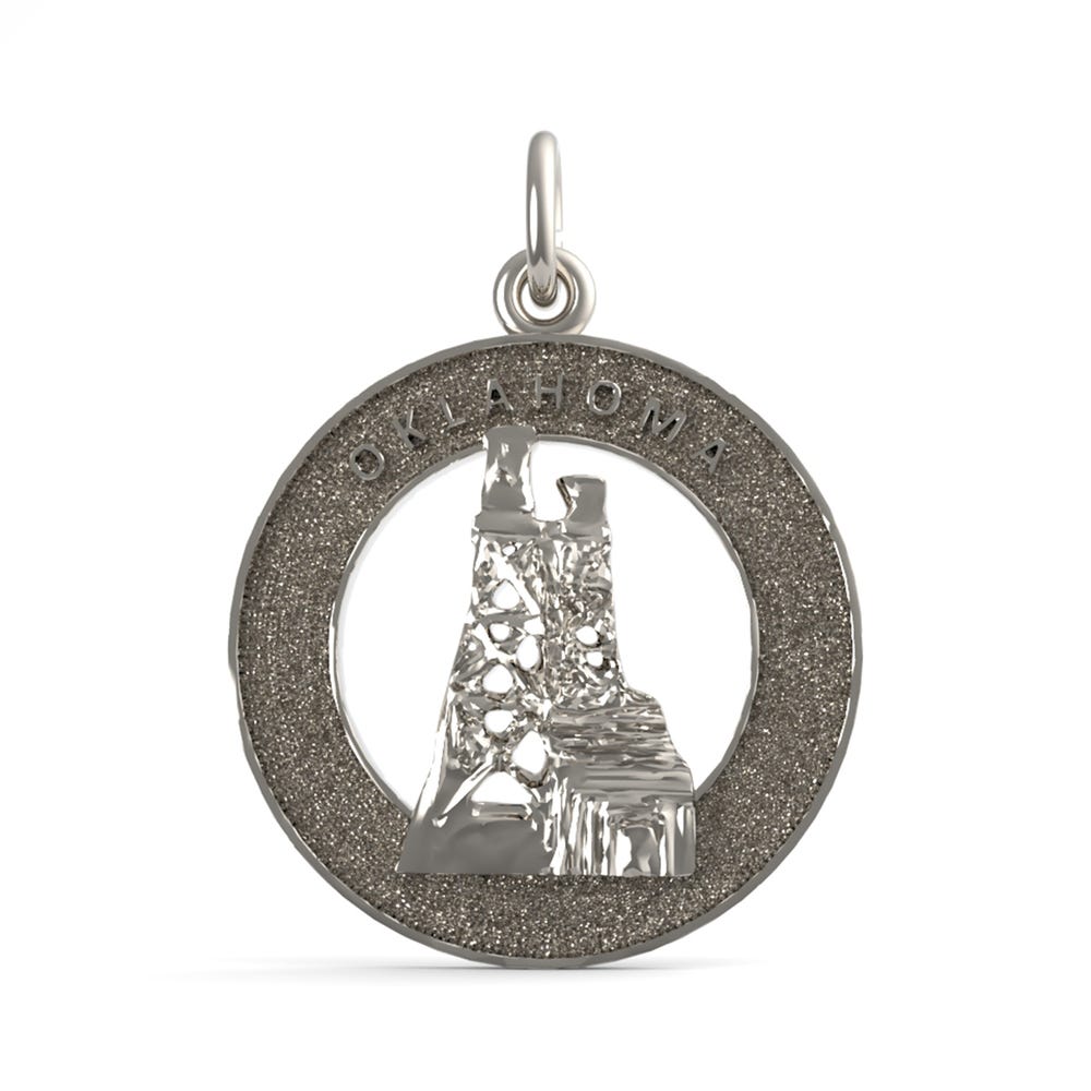 Oklahoma Oil Field Ring Charm(3795)
