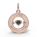 June Love Birthstone Charm