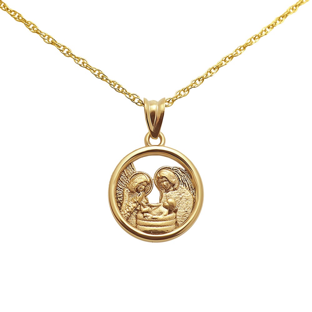 14K Baptism Pendant