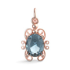 Filigree December Stone Charm(4764-012)