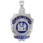 Personalized Police Badge Necklace or Charm - Shape 9