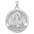 Immaculate Heart Of Mary Round Medal