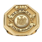 Personalized State Trooper Badge Ring with Number & Department
