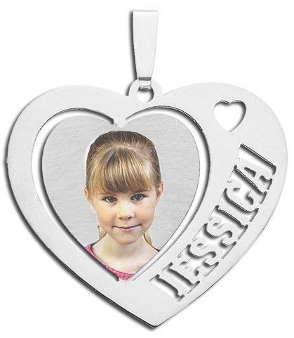 Heart with One Name Pierced