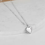 Butterfly Heart Photo Locket