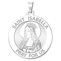 Saint Isabella Round Religious Medal