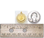 14K Gold Saint Theresa Religious Medal
