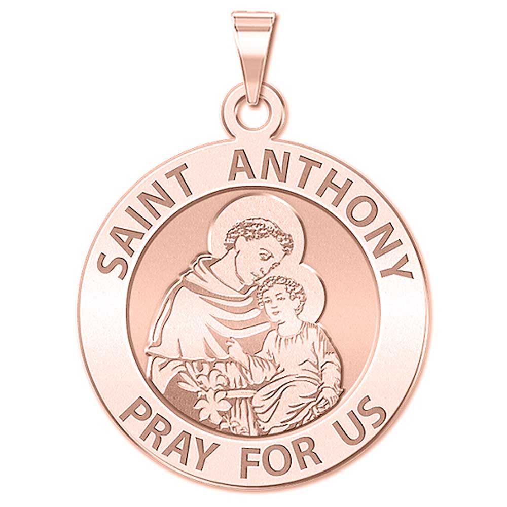 Saint Anthony Round Religious Medal