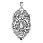 Personalized Rhode Island Corrections Badge with Your Rank and Number