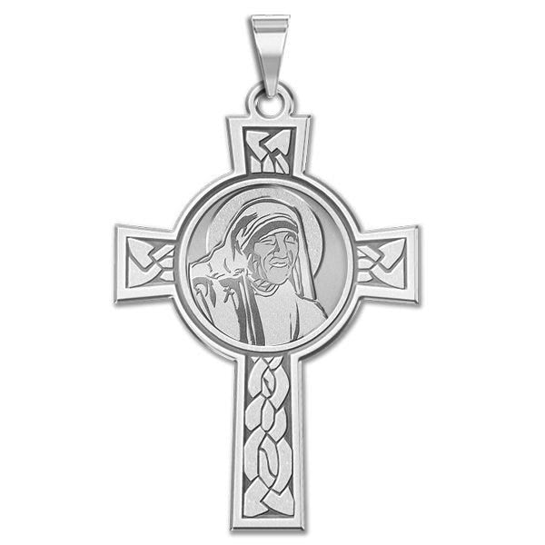 Saint Teresa Of Calcutta Or Mother Teresa Cross Religious Medal