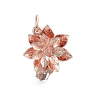 Poinsettia Flower Charm