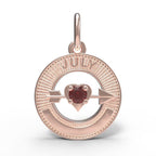July Love Birthstone Charm