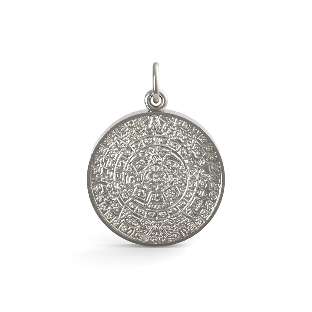 Aztec Sun Charm (Engravable)