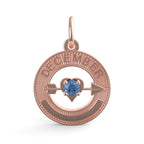 December Love Birthstone Charm (3342)