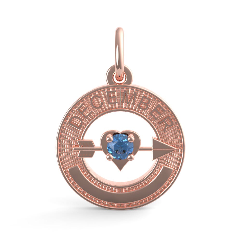 December Love Birthstone Charm (3342)