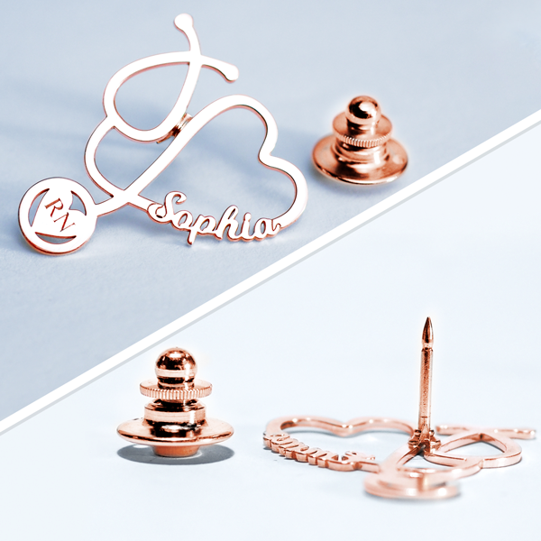 Personalized Nurse Stethoscope Pin