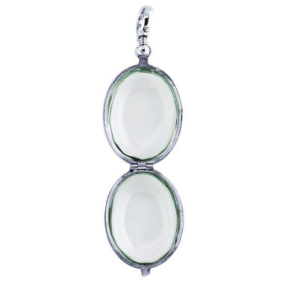 Glass Oval Photo Locket